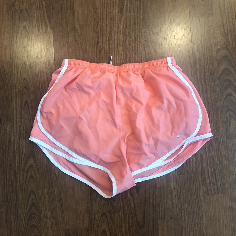 Light coral Nike tempo shorts
